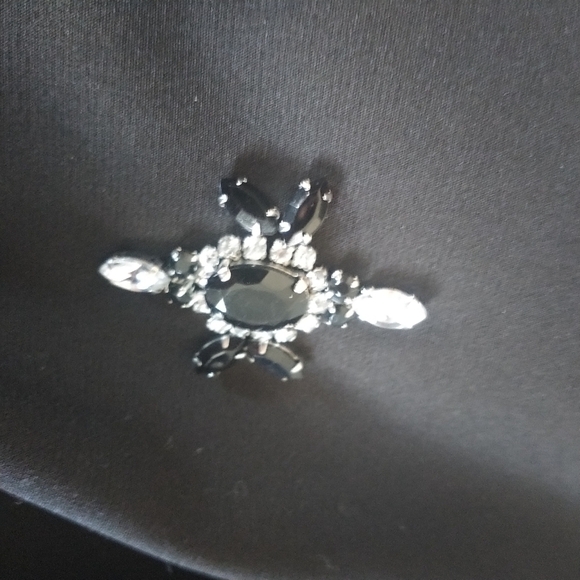 Jason Wu X Eloquii Black Crepe  Embellished Fit & Flare Dress 18 - Picture 11 of 13